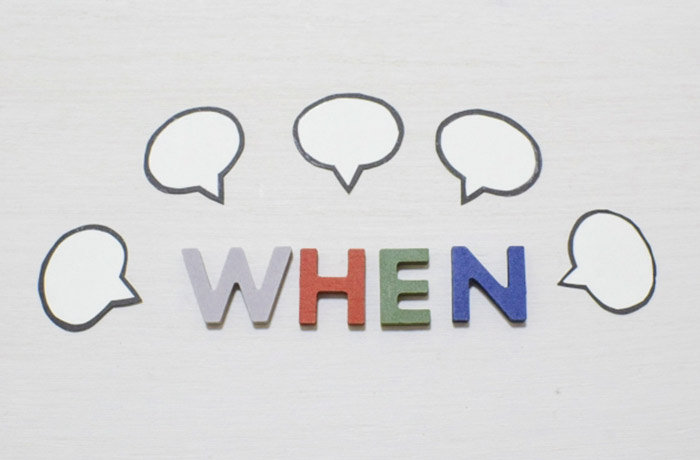 WHEN　イラスト