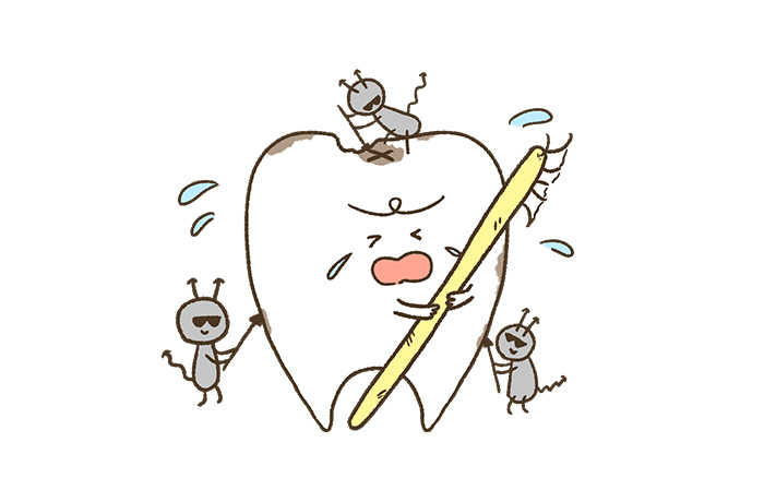 むし歯のイラスト