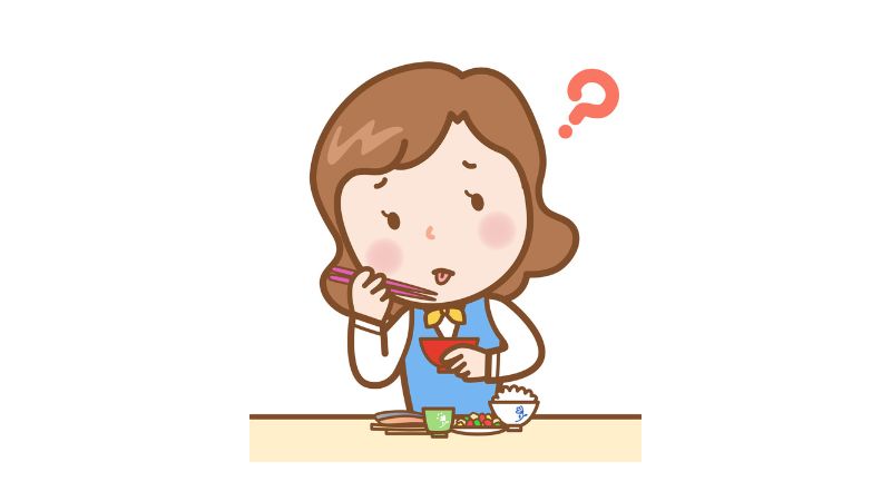 味がわからなくて頭にクエスチョンマークが出ている女性のイラスト